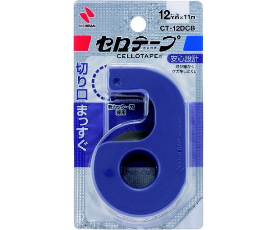 ニチバン セロテープ小巻カッター付 まっすぐ切れるタイプ 幅12mm×長さ11m CT-12DC...