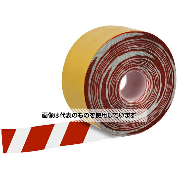 アズワン(AS ONE) 高耐久ラインテープ 幅100mm×30m 赤白 11758 入数：1巻