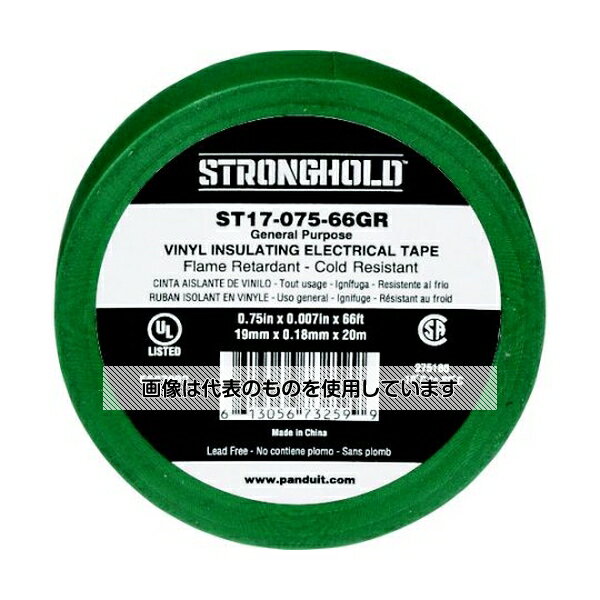 Strong　Hold StrongHoldビニールテープ 一般用途用 緑 幅19.1mm 長さ20m 1袋(10巻入) ST17-075-66GR 入数：1袋(10巻入)