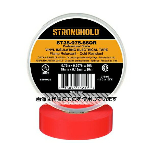 Strong　Hold StrongHoldビニールテープ 耐熱・耐寒・難燃 プロ仕様グレード オレンジ 幅19.1mm 長さ20..