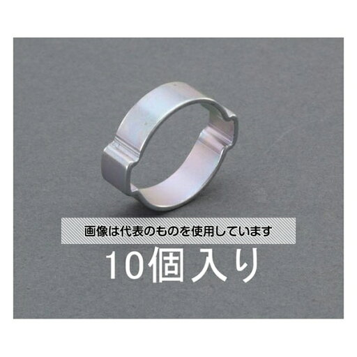エスコ 37-40mm ホースクランプ(ツーイヤー型/10個) EA463AE-40 入数:1袋 エスコ 37-40mm ホースクランプ(ツーイヤー型/10個) EA463AE-40 入数:1袋