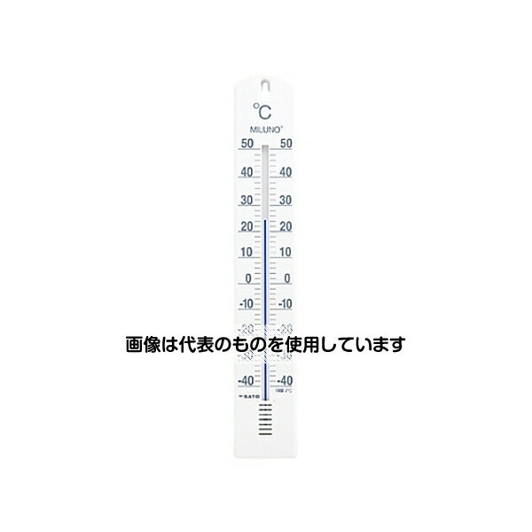 乐天商城 - 佐藤計量器製作所 大型寒暖計ミルノ ホワイト 1517-00 入数：1個