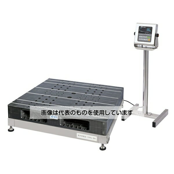 エー・アンド・デイ 防塵・防水パレット一体型デジタル台はかり ひょう量:1200kg 最小表示:0.2kg(0〜600kg)・0.5kg(600kg〜1200kg) SN-1200KWP 1個