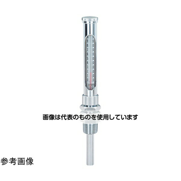 タスコ 2重管温度計直型温度範囲(℃)：0～+50感知部長l(mm)：25取付ネジ径：R1/2 TA408KA-14 入数：1個