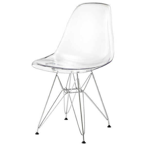 東谷 チェア ダイニングチェア イームズチェア デザイナーズチェア 肘なし クリア CL-486CL