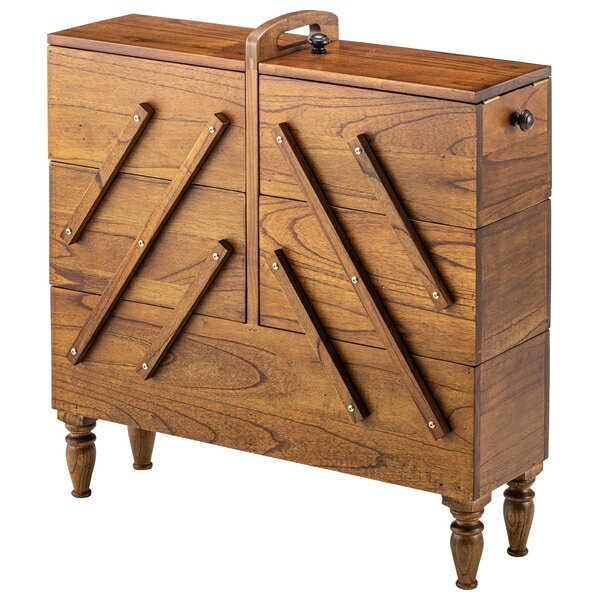 東谷 ストレージボックス M 収納ボックス 木製 リビング キャンプ おしゃれ ブラウン PM-404