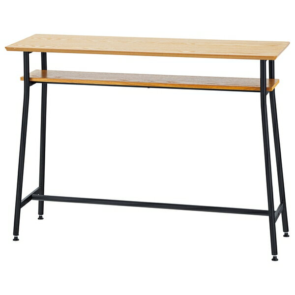 東谷 カウンターテーブル 幅120 長机 テーブル 棚付き 机 おしゃれ END-355