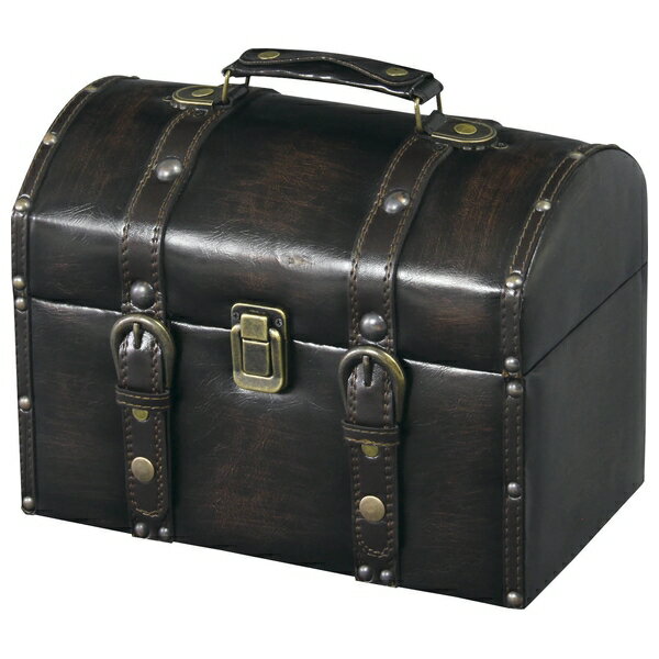 東谷 トランク マルチボックス ケース 収納 小物入れ おしゃれ ダークブラウン IW-875