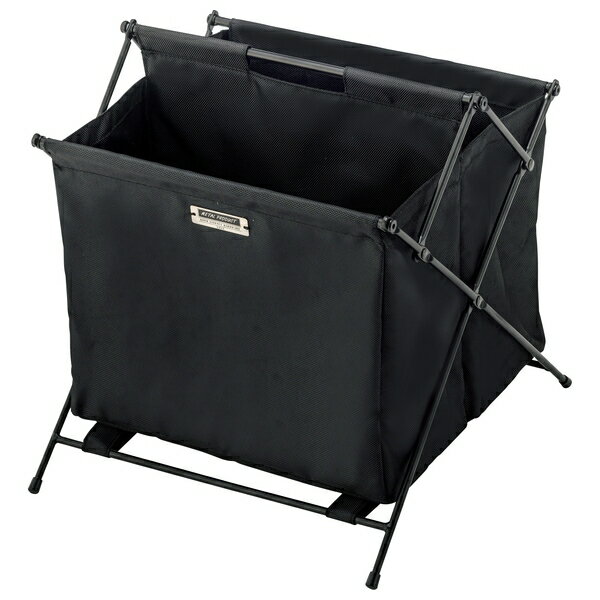 東谷 フォールディングバスケット 収納ボックス 収納ケース 折りたたみ式 おしゃれ アウトドア フタ付き スタッキング MIP-76BK