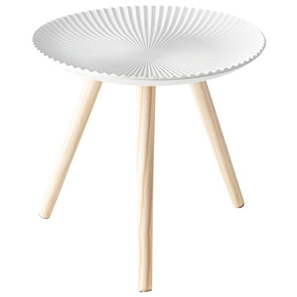 東谷 サイドテーブル トレーテーブル 円形 丸型 木製 LFS-191C