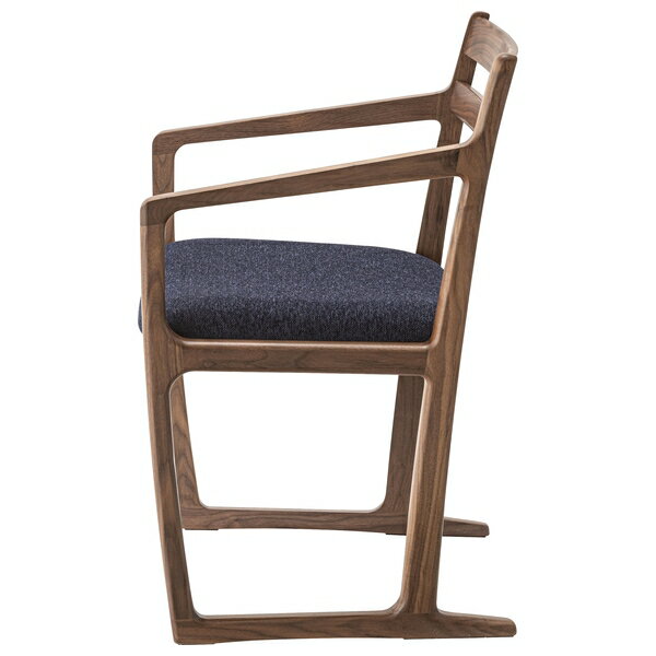 東谷 ダイニングチェア 椅子 アームレスチェア ソリ脚 天然木 木製 ナチュラル シンプル おしゃれ ブラウン JPC-126WAL 2