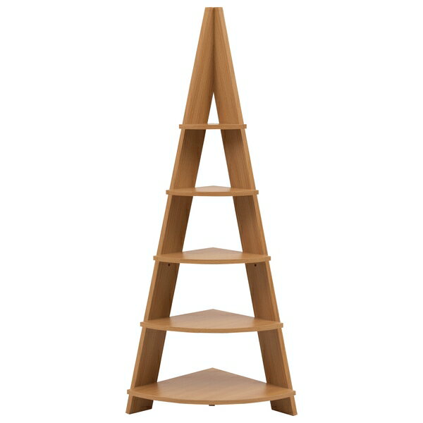 東谷 コーナーラック リビング収納 ディスプレイラック 棚 角置き おしゃれ ナチュラル NWS-560NA