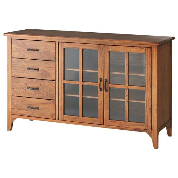 東谷 ティンバー キャビネット リビング収納 キッチン 食器棚 ガラス扉 大容量 木製 おしゃれ シンプル..