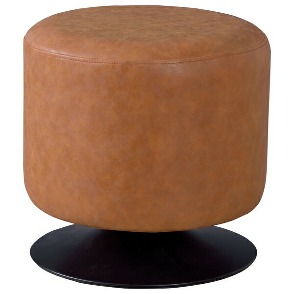 東谷 ローテ 回転スツール 1人掛け 椅子 イス チェア 円柱 丸スツール おしゃれ キャメル PC-505CA 店..