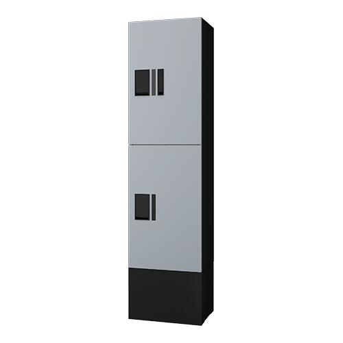 ナスタ(NASTA) プチ宅unit+幅木セット2　シルバー×ブラック　H600×2（捺印付き×1）...