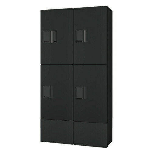 ナスタ(NASTA) プチ宅unit+幅木セット5BK　ブラック×ブラック　H600×4（捺印付き×1）+幅木（H250ブラッ..