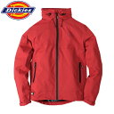 Dickies(ディッキーズ) 2WAYストレッチレインジャケット D-3506 カラー:レッド サイズ:M〜4L 作業着・作業服【在庫有り】