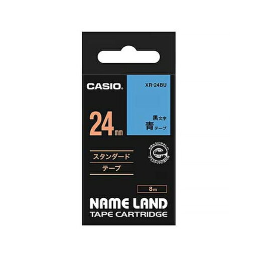 カシオ(CASIO) ネ-ムランドテープ24MM 青 XR-24BU カシオ(CASIO) ネ-ムランドテープ24MM 青 XR-24BU