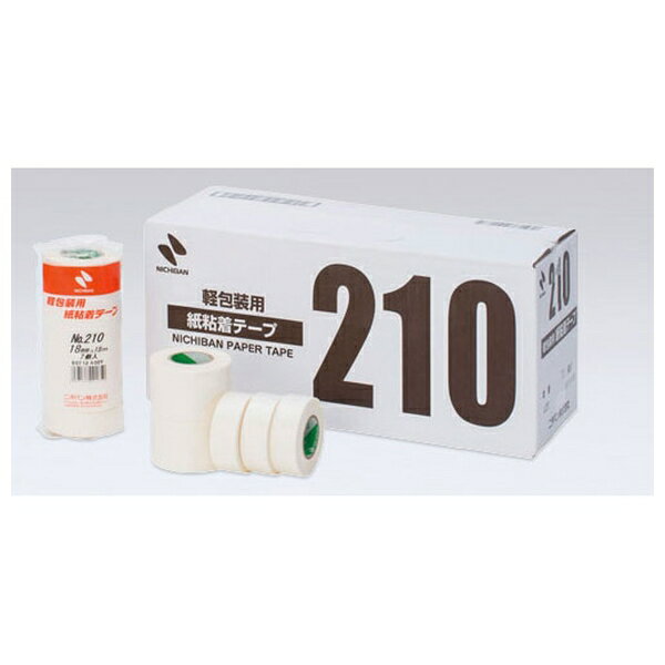 ニチバン 紙粘着テープ NO.210 12MM 10個入 210-12