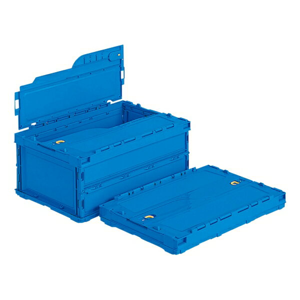 三甲 折りたたみコンテナ ペタンコ C-30B 30L 青 558550-00