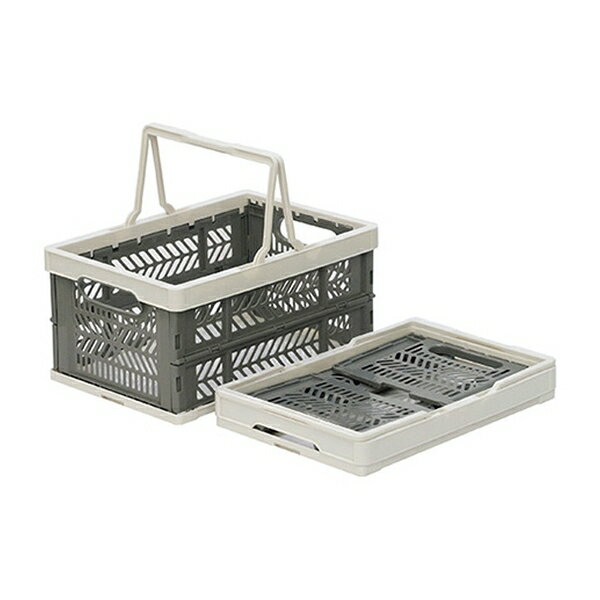 三甲 バスケットオリコン 36L ホワイト×グレー 560390-00