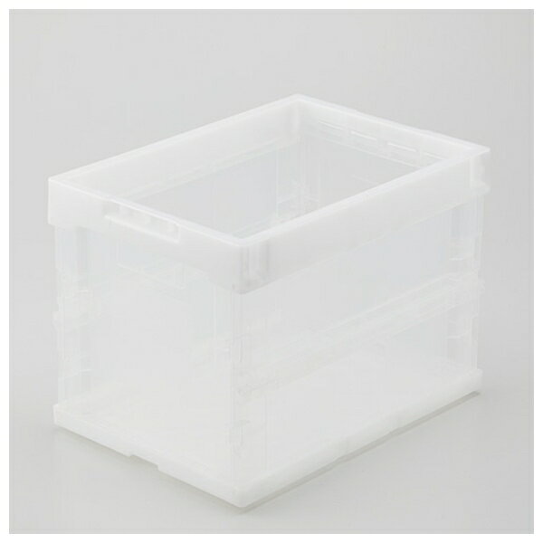 アイリスオーヤマ ハ-ド折りたたみコンテナ 20L 透明 HDOC-20L トウメイ