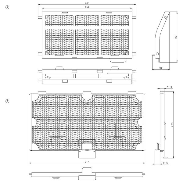 DAIKIN(ダイキン) 純正別売品 KAF011A41S 光触媒集塵・脱臭フィルタ：枠付 [法人限定]