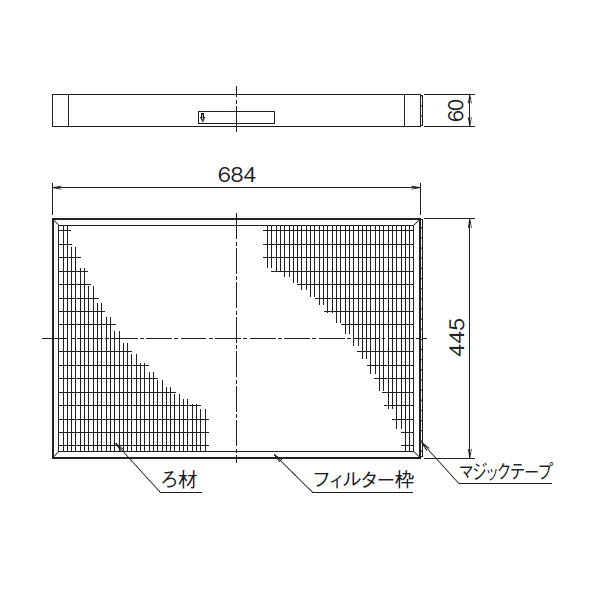 DAIKIN(��������) ���������� ����ǽ�ե��륿 KAF372M280 �����������[���ֻ����Բ�]