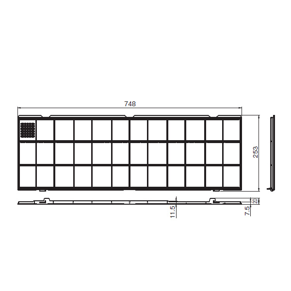 オーケー器材 (DAIKIN ダイキン) 純正別売品 KAF501B160 ロングライフフィルター [...