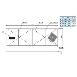 DAIKIN(ダイキン) 純正別売品 交換用プレフィルター KAF700A850 オーケー器材