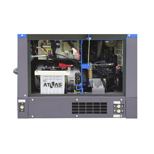 デンヨー(Denyo) 防音型ディーゼルエンジン発電機 TLG-7.5LSK(三相4線式200Vx6.5KVA) 補助電源 100Vx1.5KVAx2個 同時使用可能 [法人限定]