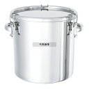 NITTO(日東金属) 18-8(ステンレス) テーパー付 密閉容器 (キャッチクリップ式) 手付 TP-CTH 30cm 20L 運搬/ケータリング No.0...