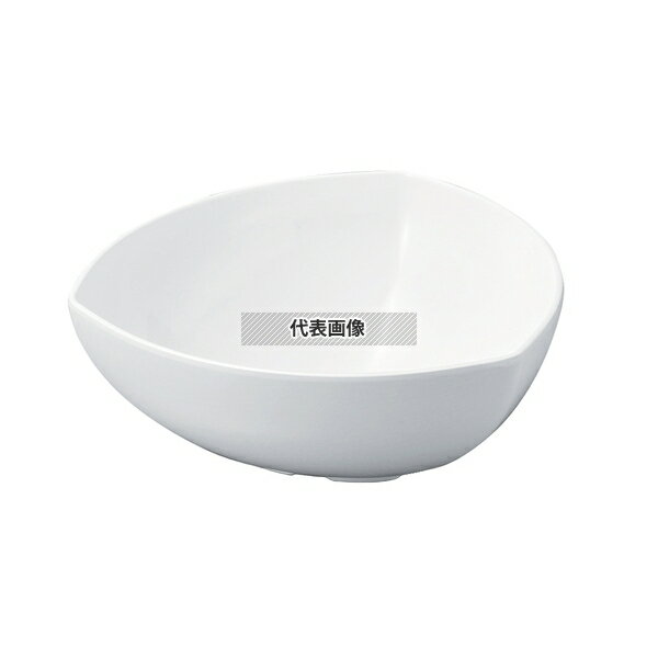 若泉漆器 ニューホワイト 三角胴張深鉢 33cm 330×330×H130mm 和/洋/中 食器 No.0261320