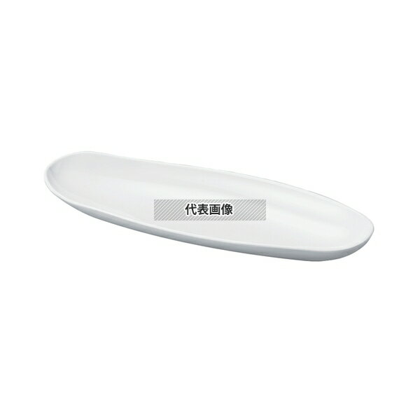 若泉漆器 ニューホワイト 小判長手盛鉢 32cm 409×308×H44mm 和/洋/中 食器 No
