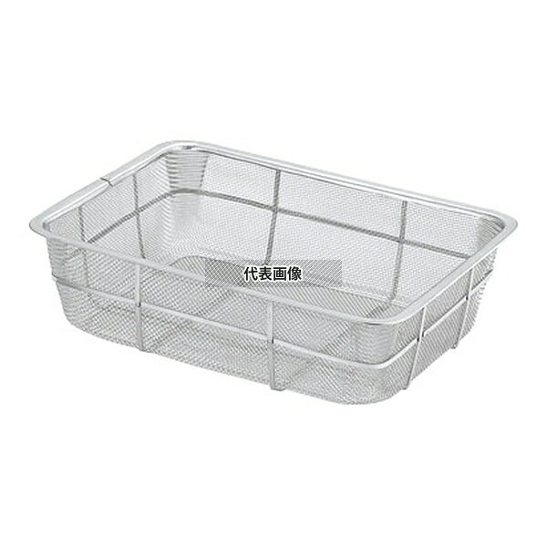 本間冬治工業 18-8(ステンレス) バットン 深型 キャビネット 210×173×H75mm ザル No.0437500