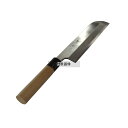 兼松作 日本鋼 鎌型薄刃庖丁 19.5cm 薄刃 包丁 No.0571400