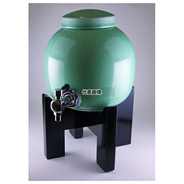 東洋セラミックス 焼酎サーバー 黒塗リ台セット 青磁 2300cc φ175×H275 サーバー No.0875600