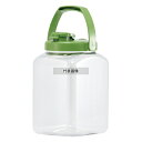 タケヤ化学工業 プラスチック カラー果実酒びん S型 2.7L グリーン 2.7L 外寸:129×154 ストックポット/保存容器 No.1170440
