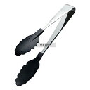 田辺金具 抗菌耐熱カラートング ミニ ブラック 18cm 180 トング No.1173650