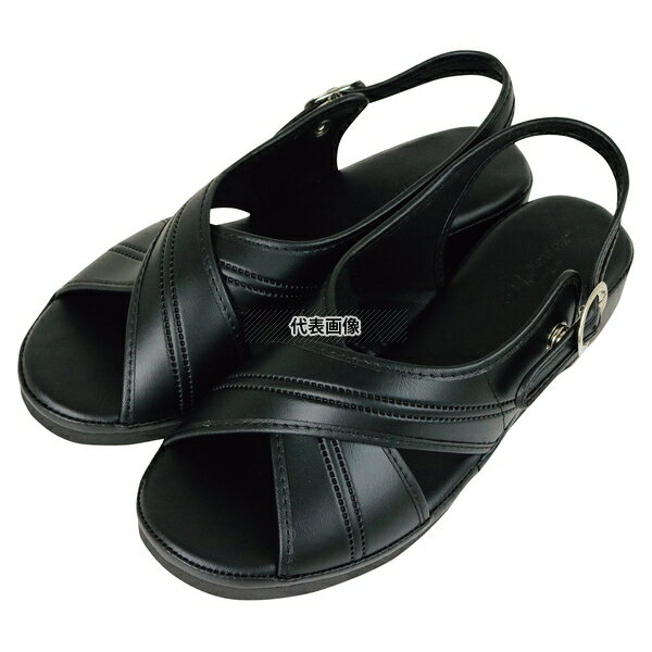 オフィスサンダル TZL-12 ブラック S S:約220 ユニフォーム No.1280190