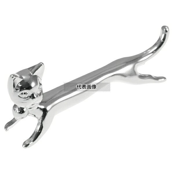 江部松商事 ナイフレスト ネコ シルバー 亜鉛合金 カトラリー/箸 No.1945710