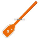 岡部洋食器製作所 シリコン ソフトスプーン 大 オレンジ 37×190 福祉/養育用品 No.2009400