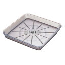 YUKIWA(三宝) UK ウォーターポット用受皿 大 スモークブラウン 170×170×H20 カフェ/サービス用品/トレー No.2307100
