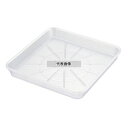 YUKIWA(三宝) UK ウォーターポット用受皿 大 クリア 170×170×H20 カフェ/サービス用品/トレー No.2307200