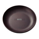 メラミン食器 ウォールナ プレート 21cm WD-10-DBR ダークブラウン φ210×H36 皿 No.2337820