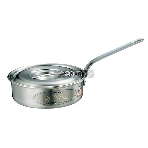 18-10(ステンレス) ロイヤル ソテーパン XTD-240 24cm 3.5L φ253 IH/ガス兼用鍋 No.3010100