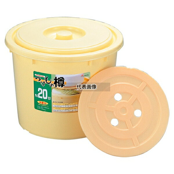 RISU(リス) ポリエチレン 漬物樽 S60型 (押し蓋付) 60L φ516×H431mm ストックポット/保存容器 No.3057700