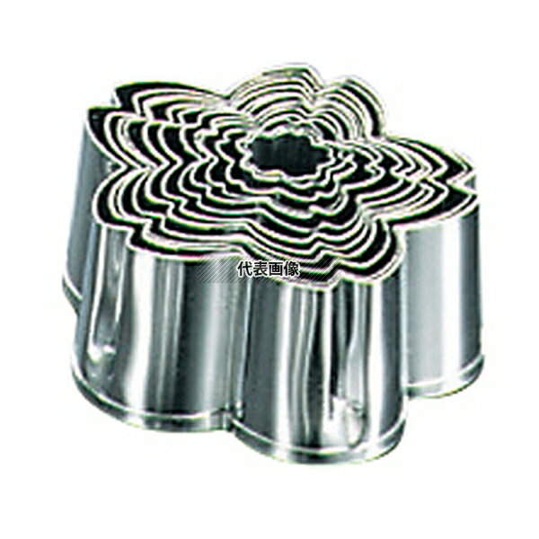 EBM(江部松) 18-0ステンレス パテ抜 桜 #9 高さ:H45 製菓/ベーカリー用品 No.3087809