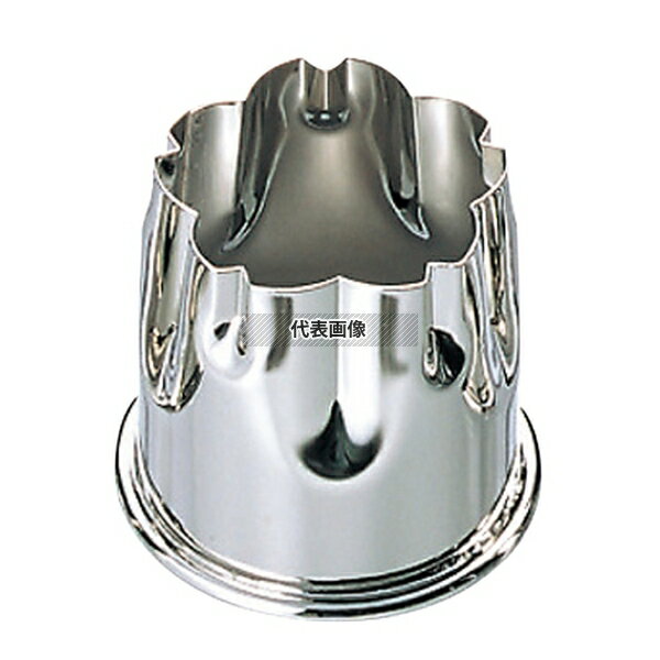 EBM(江部松) 18-8(ステンレス) 本職用渕付 抜型 桜 H50 野菜抜型 No.3091000