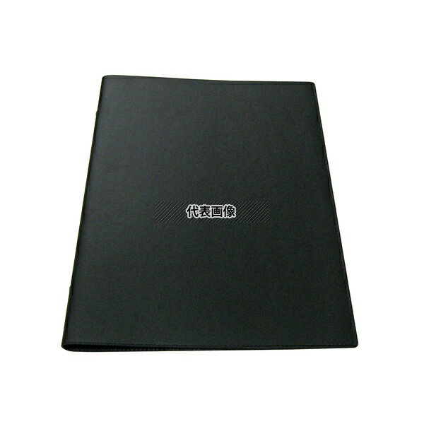 (有)シンビ シンビ インフォ&メニューブック スリムB-LKM 黒 245×315 メニュー/卓上サイン No.3102400